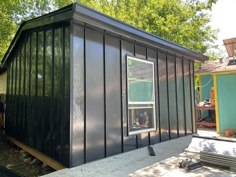 Black standing seam metal wall panels for Metal Roof Installation in Danvers